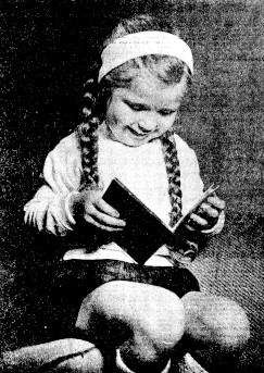 Schwarz-Weiss-Foto eines Mädchens (Quelle: Der Bund, 13.01.1975)